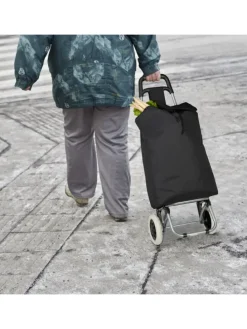 Einkaufstrolley in Schwarz