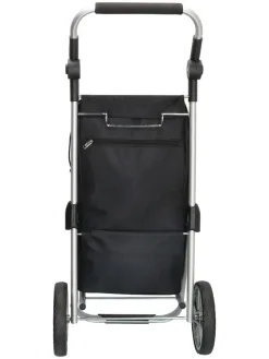 Einkaufstrolley in Schwarz - (B)41 x (H)100 x (T)36 cm