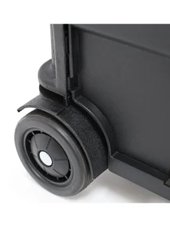 Einkaufstrolley in Schwarz - (B)42 x (H)100 x (T)37 cm