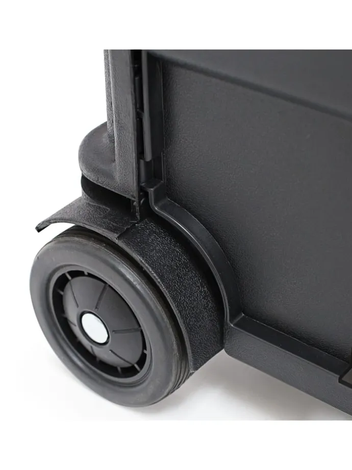 Einkaufstrolley in Schwarz - (B)42 x (H)100 x (T)37 cm