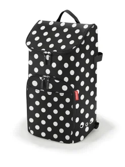 Einkaufstrolley-Tasche in Schwarz/ Weiß - (B)34 x (H)60 x (T)24 cm