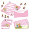 Einladungs-Set "Prinzessin Miabella" in Rosa