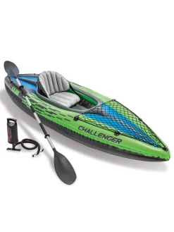 Ein-Personen-Kajak in Blau/ Grün - (B)274 x (H)33 x (T)76 cm