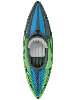 Ein-Personen-Kajak in Blau/ Grün - (B)274 x (H)33 x (T)76 cm