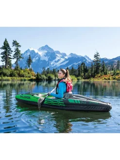 Ein-Personen-Kajak in Blau/ Grün - (B)274 x (H)33 x (T)76 cm