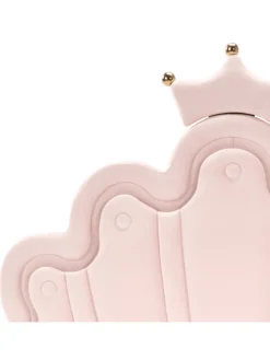 Einzelbett RUBIAN in Rosa/Schwarz - (W) 103 x (H) 115 x (L) 209 cm