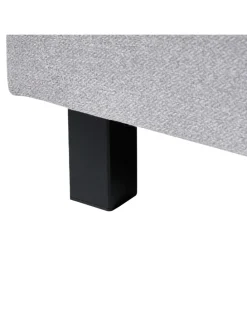 Einzelbett SENNEZ in Grau/Schwarz - (W) 100 x (H) 106 x (L) 211 cm