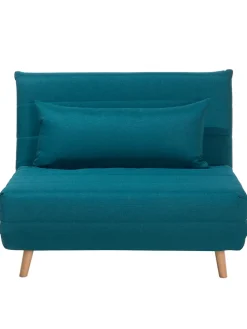 Einzelsofa SETTEN in Blau/Braun - (W) 104 x (H) 82 x (L) 90 cm