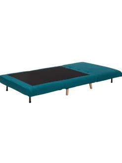 Einzelsofa SETTEN in Blau/Braun - (W) 104 x (H) 82 x (L) 90 cm