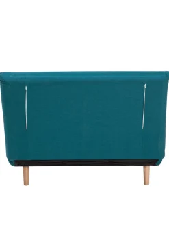 Einzelsofa SETTEN in Blau/Braun - (W) 104 x (H) 82 x (L) 90 cm
