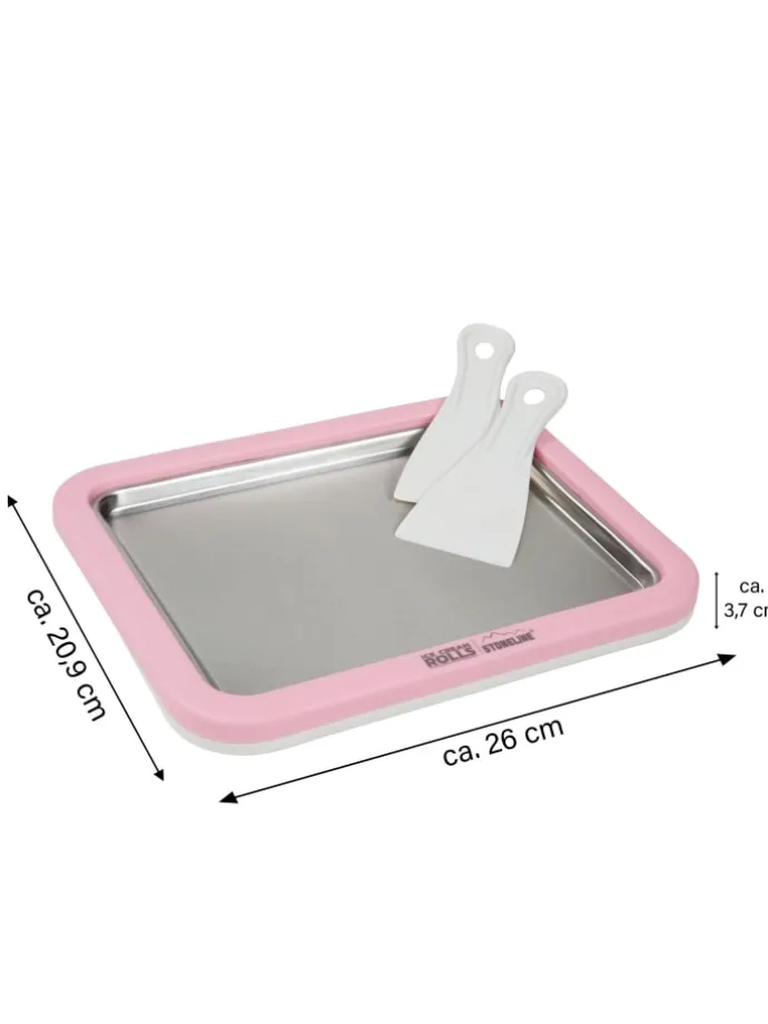 Eisplatte für Hausgemachte Eiscreme Speiseeis in Rosa