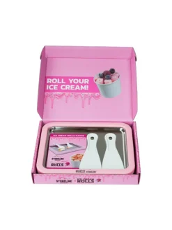 Eisplatte für Hausgemachte Eiscreme Speiseeis in Rosa