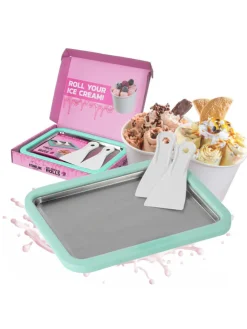 Eisplatte für Hausgemachte Eiscreme Speiseeis in Mint