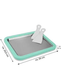 Eisplatte für Hausgemachte Eiscreme Speiseeis in Mint