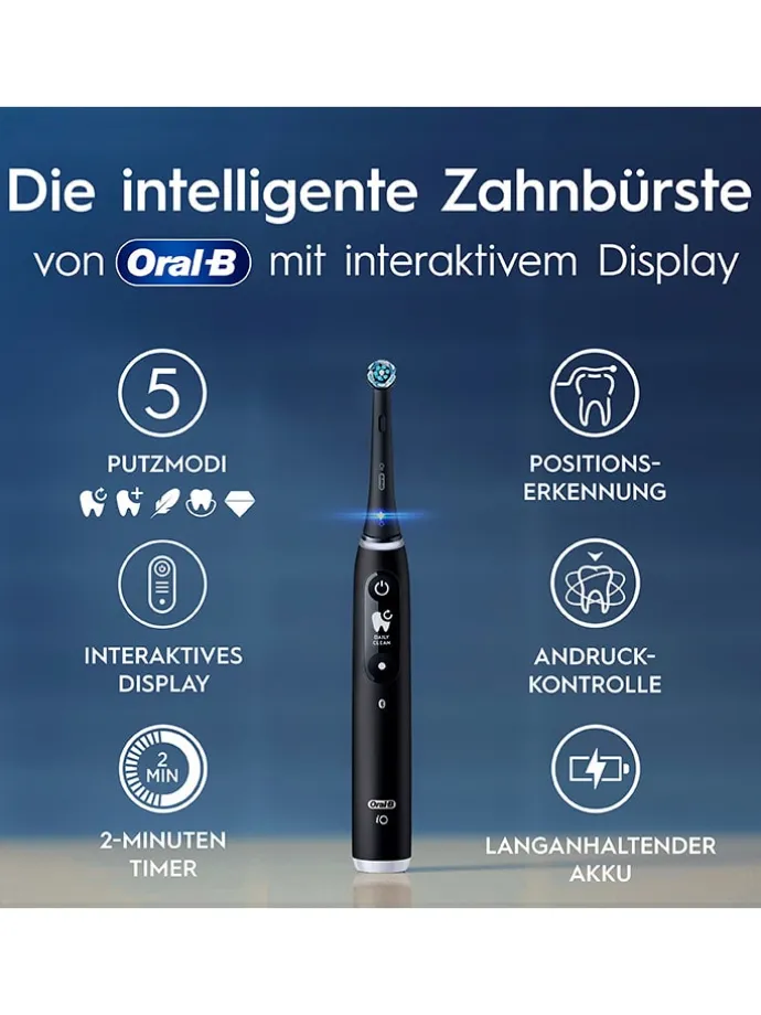 Elektr. Zahnbürste "iO Series 6" in Schwarz