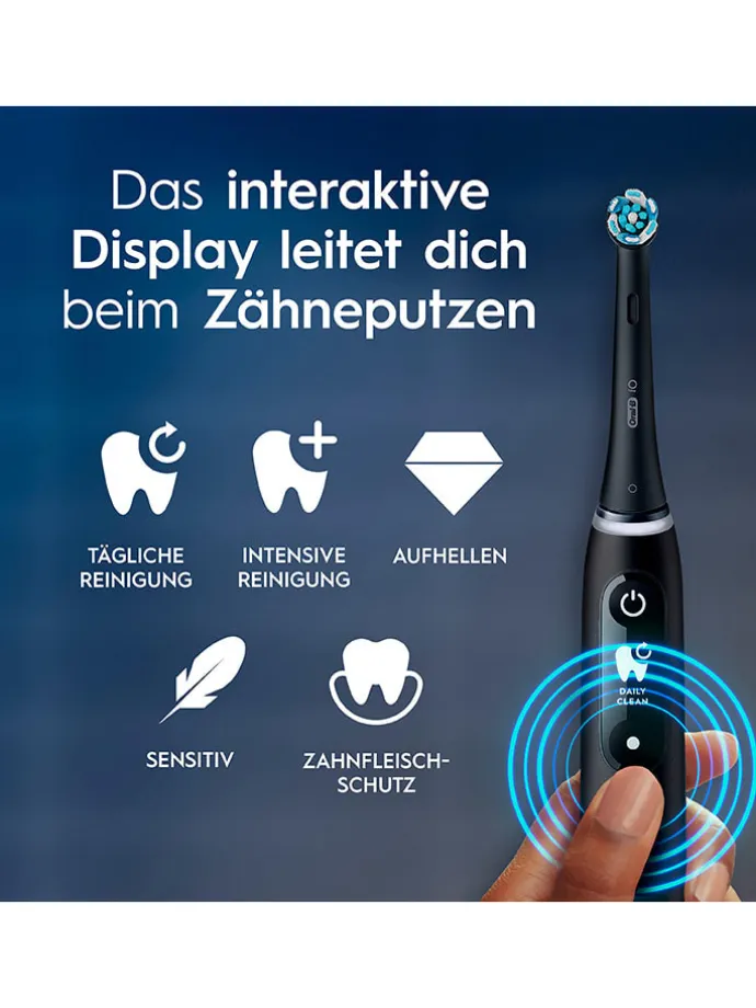 Elektr. Zahnbürste "iO Series 6" in Schwarz