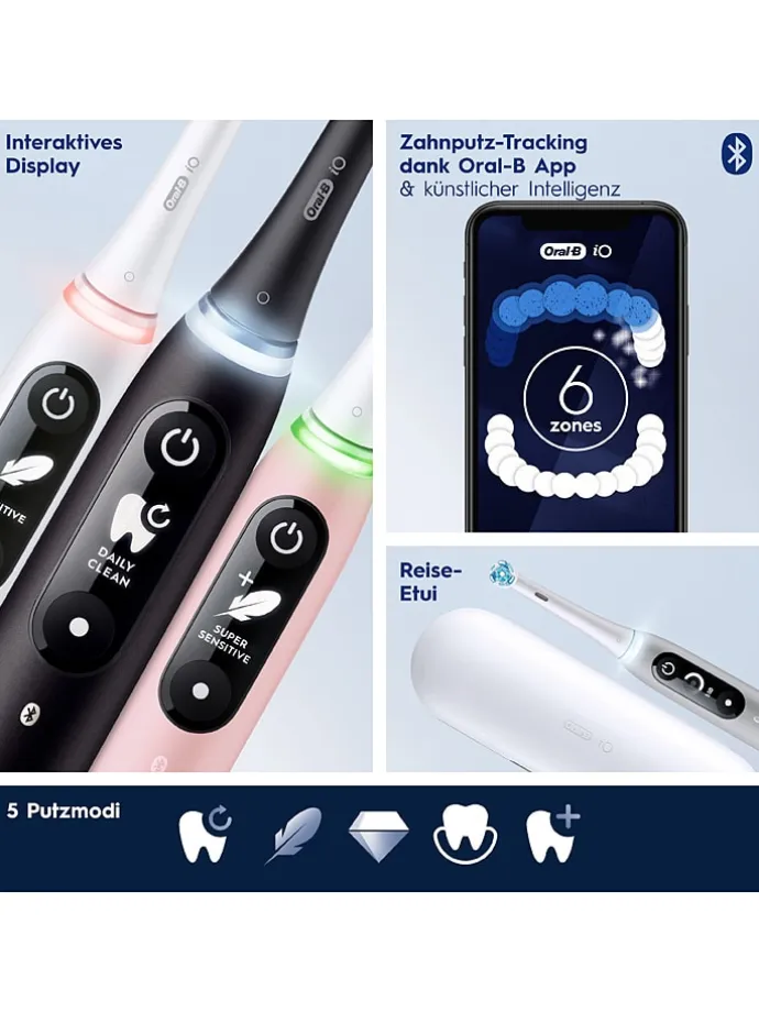 Elektr. Zahnbürste "iO Series 6" in Schwarz