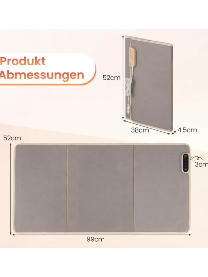 elektrisch Beinwärmer unter dem schreibtisch in Beige