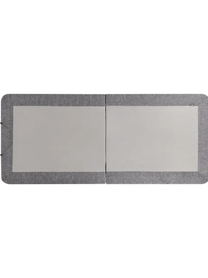 Elektrisch verstellbarer Lattenrost BRUNOY in Grau/Schwarz