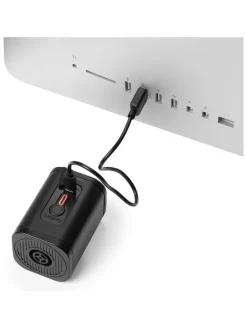 Elektrische Luftpumpe in Schwarz