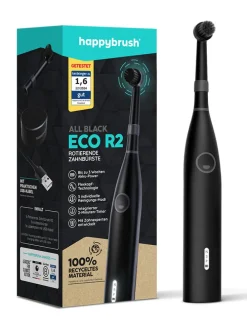 Elektrische Zahnbürste "Eco R2 AllBlack" in Schwarz