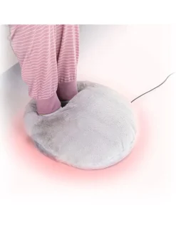 Elektrischer Fußwärmer 2in1 in Grau - (L)29,5 x (B)14,5 x (H)31,5 cm