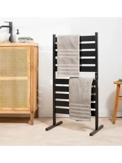 Elektrischer Handtuchwärmer in Schwarz