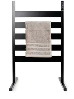 Elektrischer Handtuchwärmer in Schwarz - (B)50 x (H)80 cm