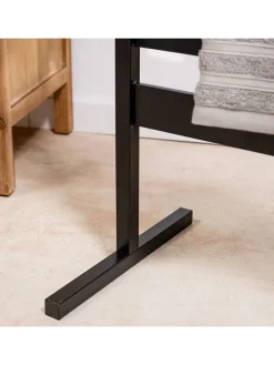 Elektrischer Handtuchwärmer in Schwarz - (B)50 x (H)80 cm