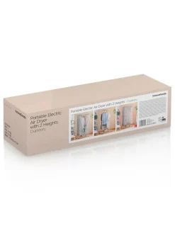 Elektrischer Wäschetrockner in Grau - (B)70 x (H)150 x (T)45 cm