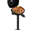 Elektrogrill 1600W freistehend BBQ in Schwarz