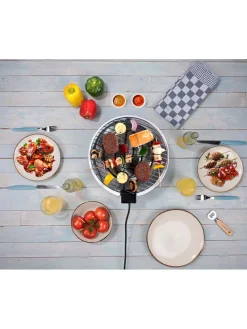 Elektro-Tischgrill in Schwarz - Ø 30 cm