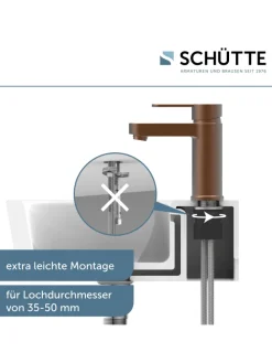 ELEPHANT Waschtischarmatur, Kupfer matt