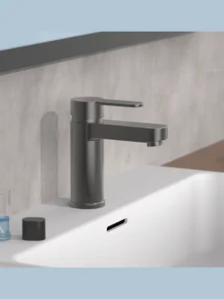 ELEPHANT Waschtischarmatur, Graphit matt