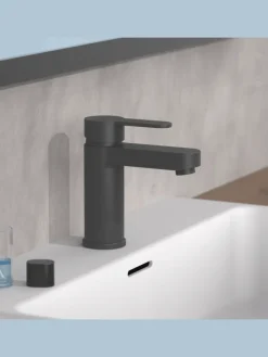 ELEPHANT Waschtischarmatur, Schwarz matt