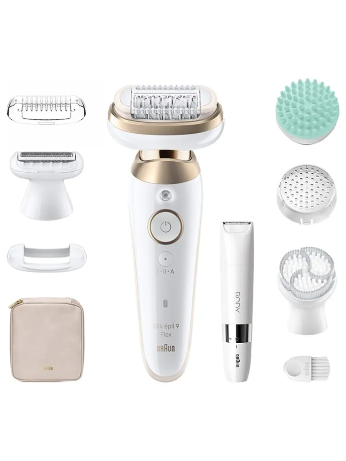 Epilierer "Silk-épil 9-481 3D SkinSpa" in Weiß/ Gold