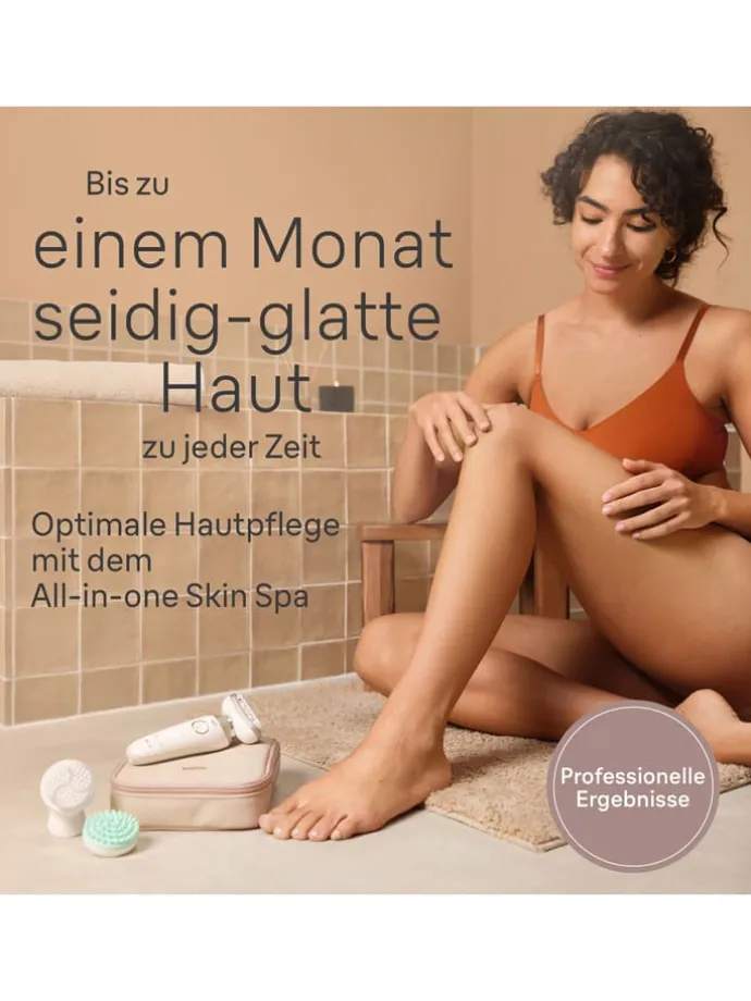 Epilierer "Silk-épil 9-481 3D SkinSpa" in Weiß/ Gold