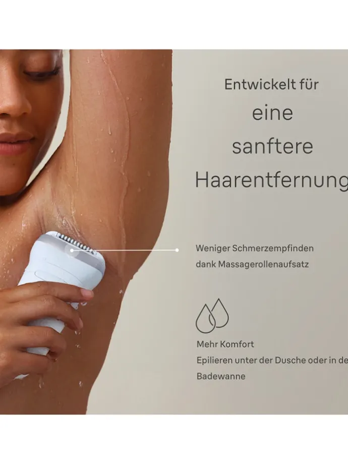 Epilierer "Silk-épil 7-041" in Weiß/ Silber