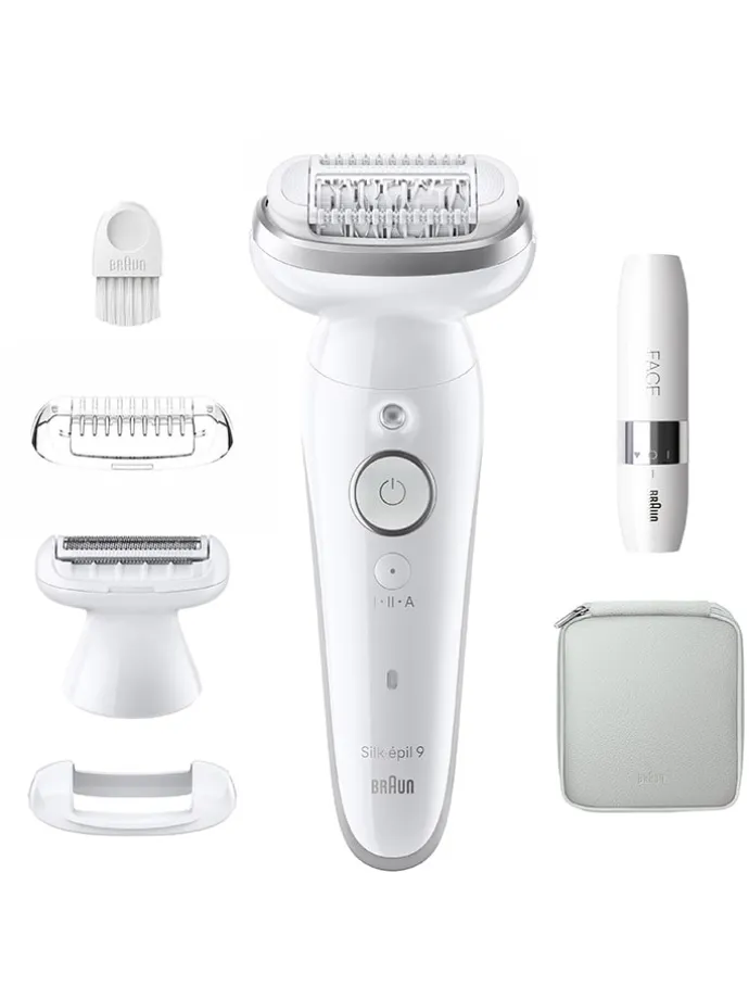 Epilierer "Silk-épil 9-341" in Weiß/ Silber