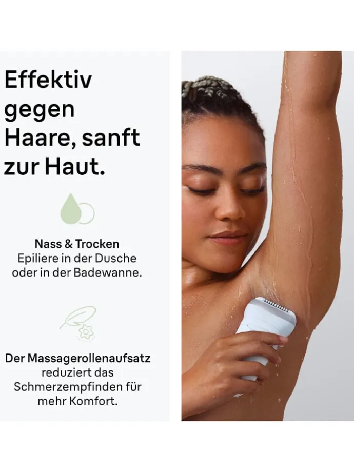 Epilierer "Silk-épil 7 SE7-041" in Weiß/ Grau