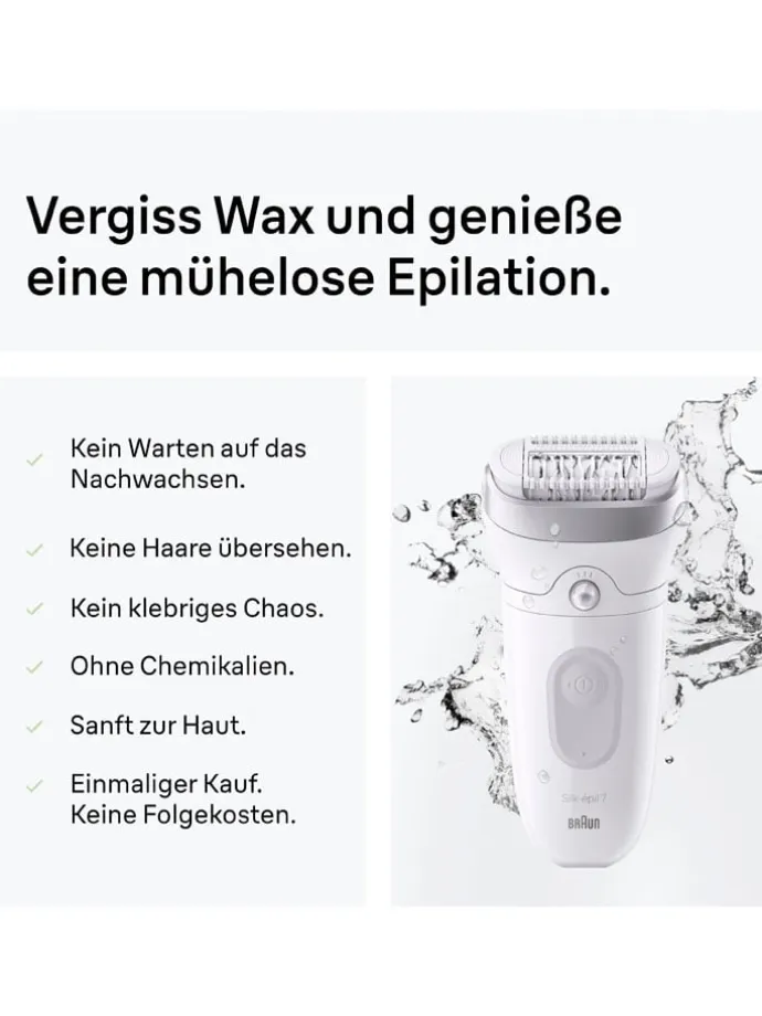 Epilierer "Silk-épil 7 SE7-041" in Weiß/ Grau