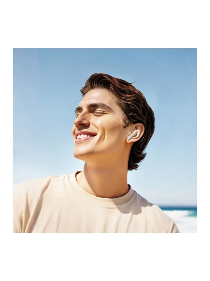 EQ21 TWS Kopfhörer ANC+ENC Touchscreen Case Weiß