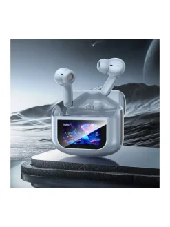 EQ21 TWS Kopfhörer ANC+ENC Touchscreen Case Weiß