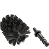 2er Set: Ersatzbürstenköpfe WC-Garnitur in Schwarz - Ø 8,5 cm