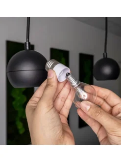 4er Set Lampenadapter GU10 auf E14 in WEISS