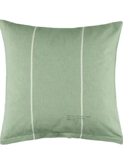 2er- Set: Renforcé-Kissenhüllen "E-Harp" in Hellgrün