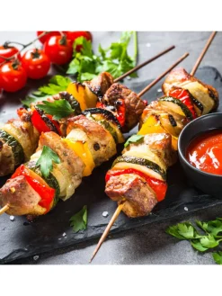 500er Set: Schaschlikspieße in Natur