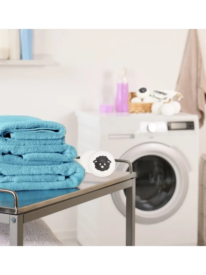 6er Set: Trocknerbälle in Weiß