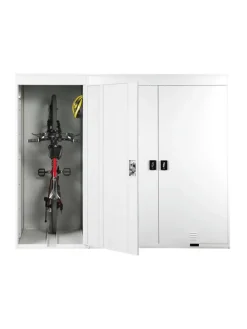 3er-Fahrradgarage H66, Hellgrau