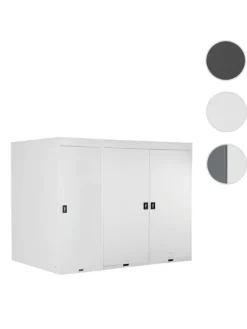 3er-Fahrradgarage H66, Hellgrau